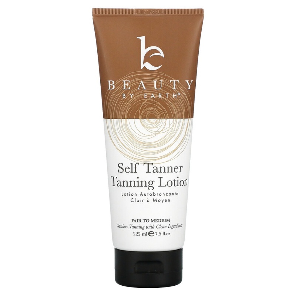 Vegan Beauty By Earth Self Tanner Sunless Tanning Lotion, Fair To Medium NEW